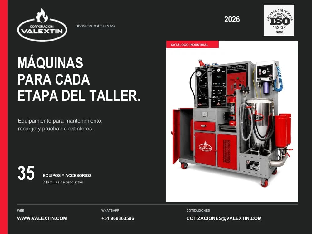 Portada del catálogo industrial de maquinaria VALEXTIN 2026