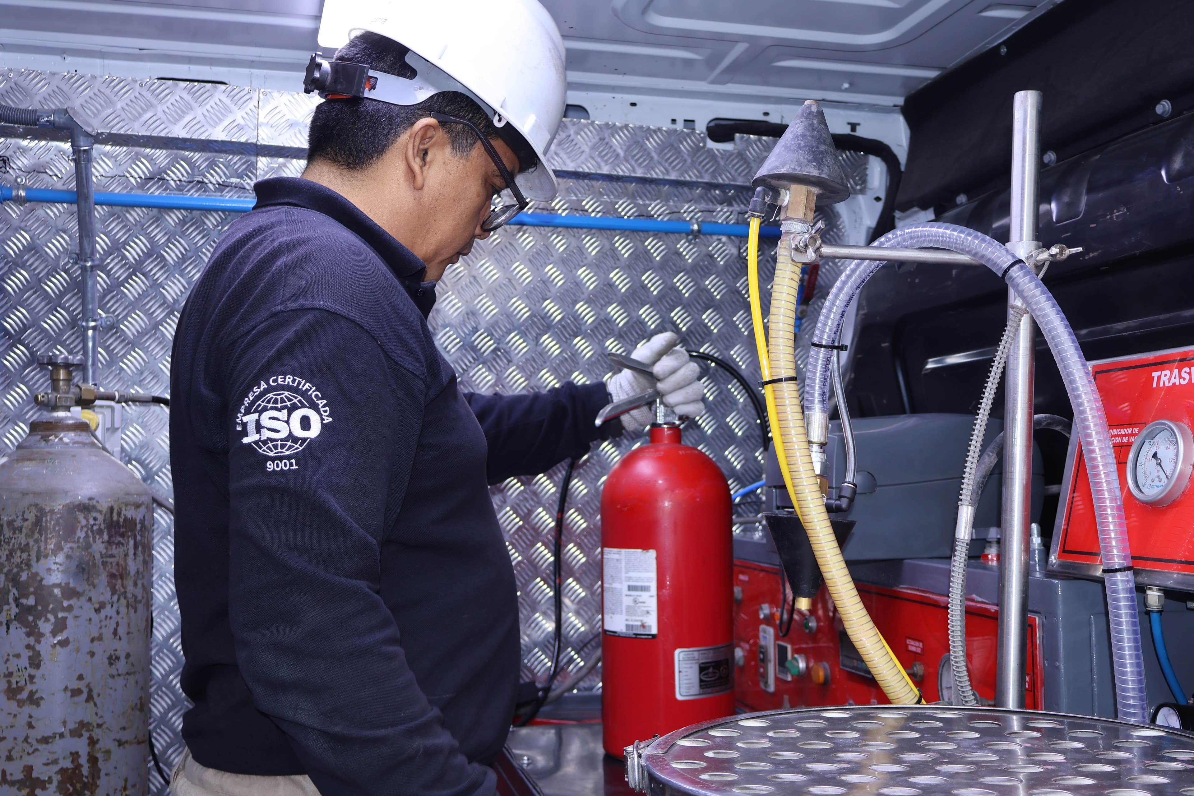 Etiquetado y organización durante el servicio técnico de Valextin